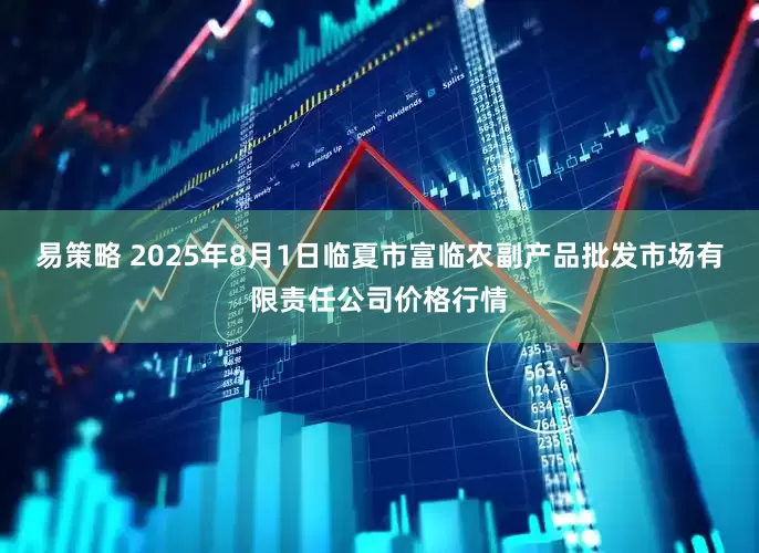 易策略 2025年8月1日临夏市富临农副产品批发市场有限责任公司价格行情
