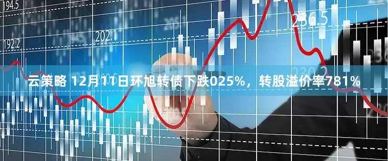 云策略 12月11日环旭转债下跌025%，转股溢价率781%